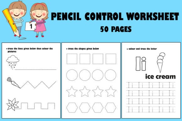 Download Pencil Control Worksheet _ Tracing - Tracing Collection
