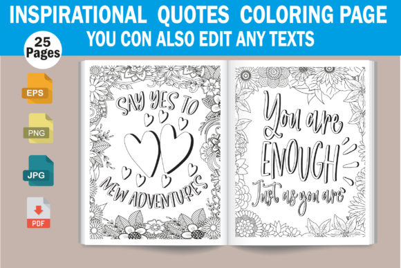 Download Inspirational Quotes Coloring Book Pages - Inspirational quotes Collection