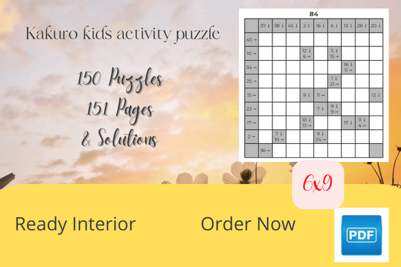 Download Kakuro Kids Puzzle Interior KDP 8.5x11 - Kdp 8.5x11 Collection