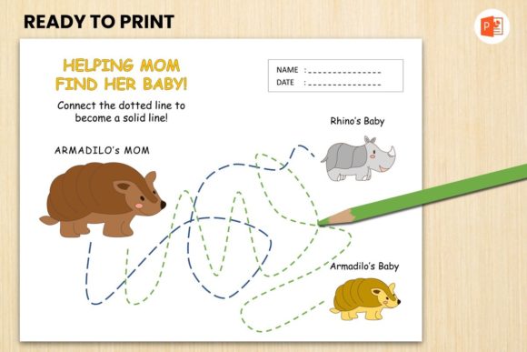 Download Tracing Book Animal for Kids - Armadillo - Tracing Collection