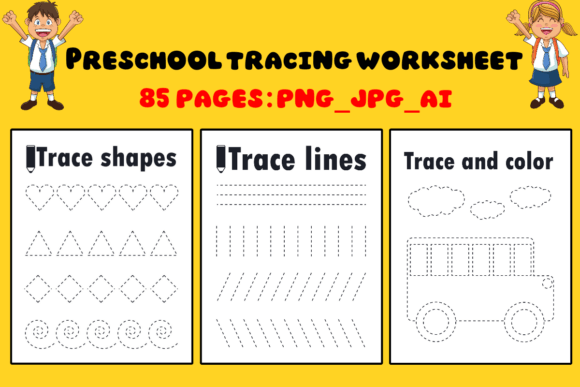 Download Preschool Tracing Worksheet ,pencil Cont - Tracing Collection