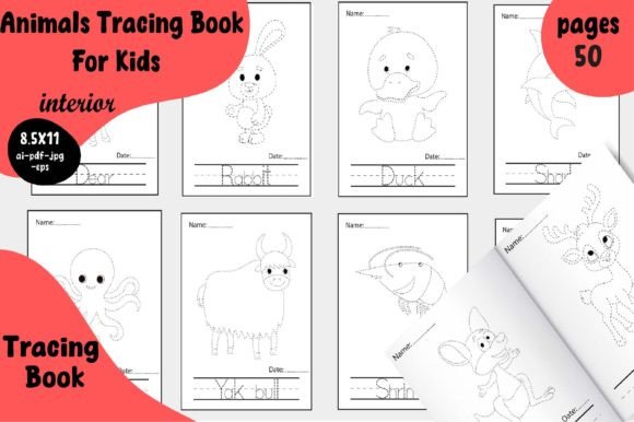 Download Animals Tracing Book for Kids - Tracing Collection