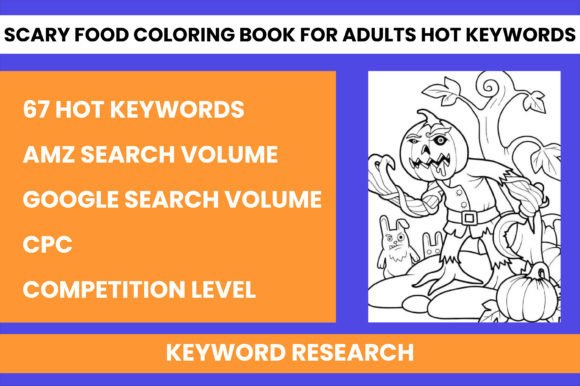 Download Scary Food Coloring Book for Adults Keys - Premium Resources