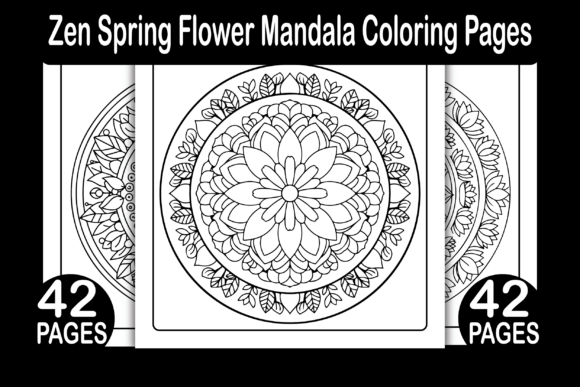 Download Zen Spring Flower Mandala Coloring Pages - Spring Collection