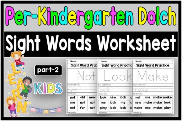 Download Dolch Sight Words Tracing Book Pre K V.2 - Tracing Collection