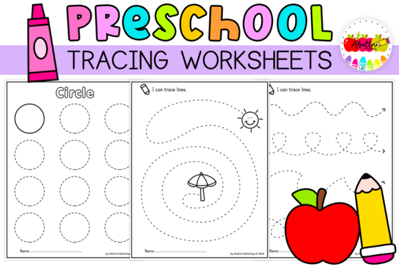 Download Preschool Line, Shape Tracing Worksheets - Tracing Collection