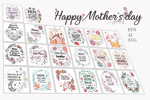 Download Happy Mother's Day Quotes Bundle, Mama - Premium Bundle